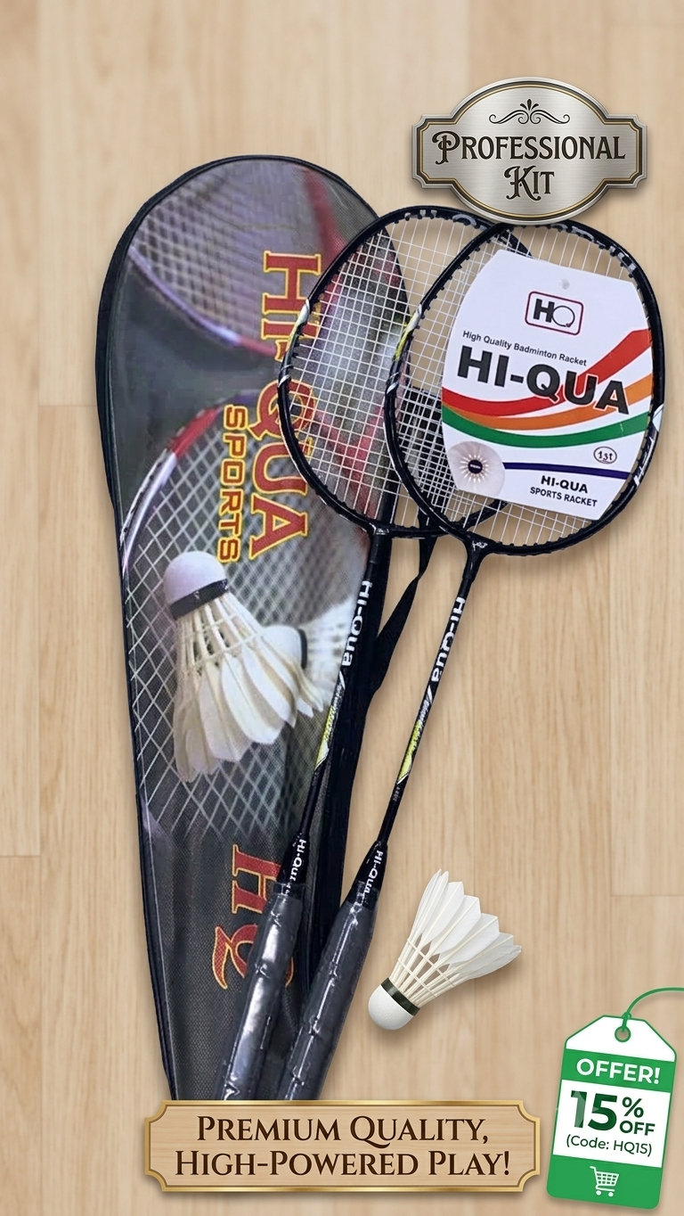 Hi Qua Badminton Rackets Pair